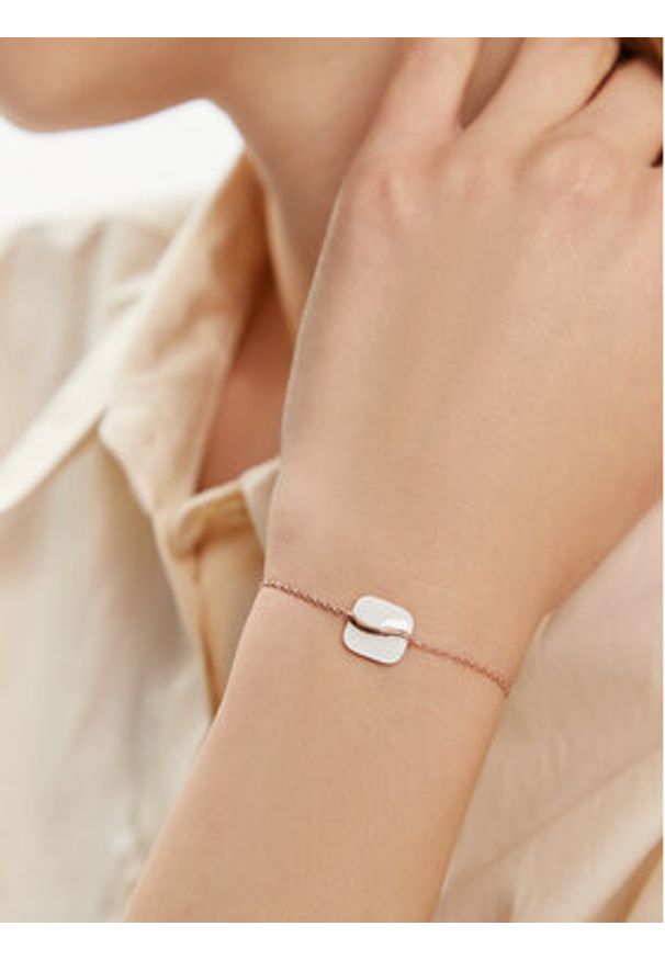 Skagen Bransoletka SKJ1815791 Różowe złocenie. Materiał: metalowe. Kolor: różowy
