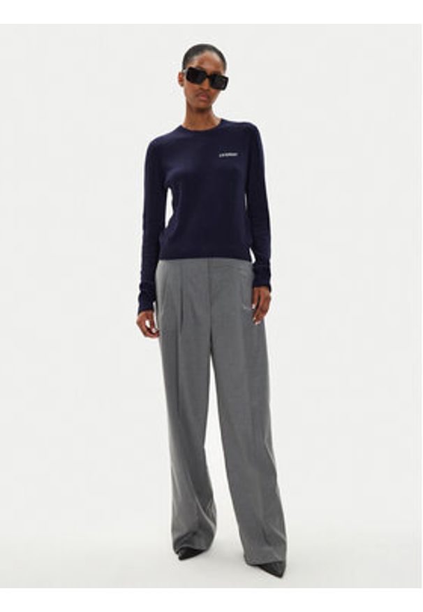 2NDDAY Sweter Lance TT 2244340408 Granatowy Regular Fit. Kolor: niebieski. Materiał: wełna