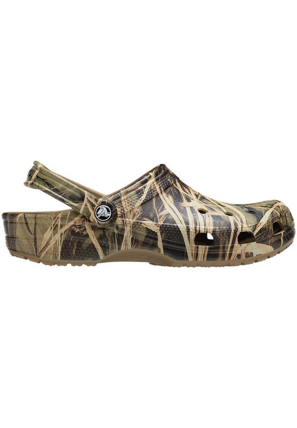 Klapki unisex, Crocs Classic Realtree V2. Kolor: zielony. Materiał: syntetyk, materiał. Styl: sportowy