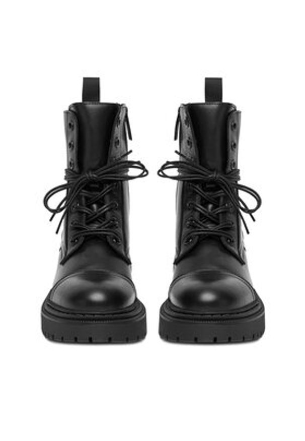 Badura Trzewiki C-70307 Czarny. Kolor: czarny. Materiał: skóra