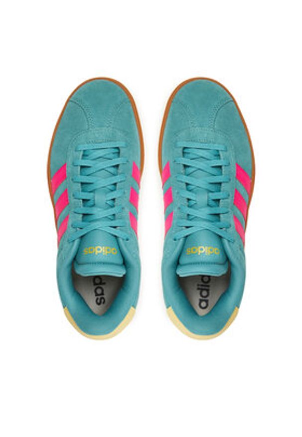 Adidas - adidas Sneakersy Vl Court Bold JQ5634 Zielony. Kolor: zielony. Materiał: zamsz, skóra