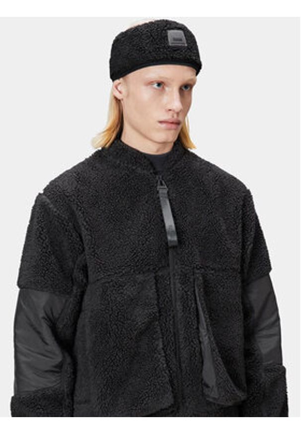 Rains Opaska materiałowa Kofu Fleece Headband T1 20170 Czarny. Kolor: czarny. Materiał: materiał
