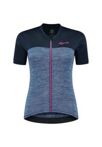 ROGELLI - Damska koszulka kolarska MELANGE z krótkim rękawem. Kolor: niebieski, wielokolorowy, różowy. Długość rękawa: krótki rękaw. Długość: krótkie. Sport: kolarstwo