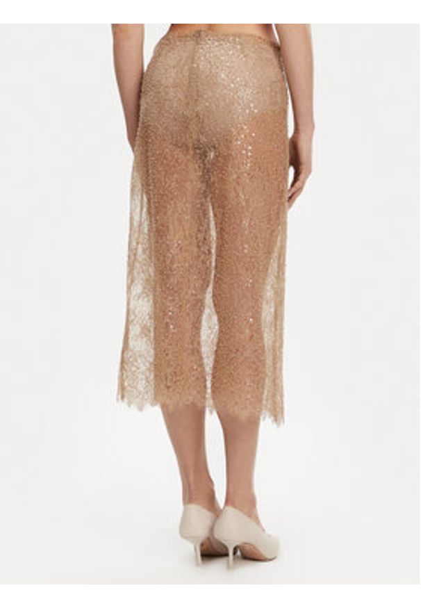 Herskind Spódnica midi 5575209 Beżowy Regular Fit. Kolor: beżowy. Materiał: syntetyk