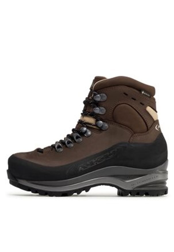 Aku Trekkingi Superalp Nbk Gtx GORE-TEX 592 Brązowy. Kolor: brązowy. Materiał: nubuk, skóra. Technologia: Gore-Tex. Sport: turystyka piesza