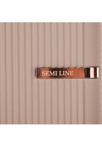 Semi Line Walizka średnia T5666-4 Brązowy. Kolor: brązowy #3