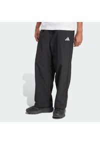 Adidas - Spodnie Essential Small Logo Woven Open Hem. Kolor: biały, wielokolorowy, czarny. Materiał: tkanina