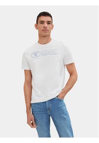 Tom Tailor T-Shirt 1035611 Biały Regular Fit. Kolor: biały. Materiał: bawełna #8