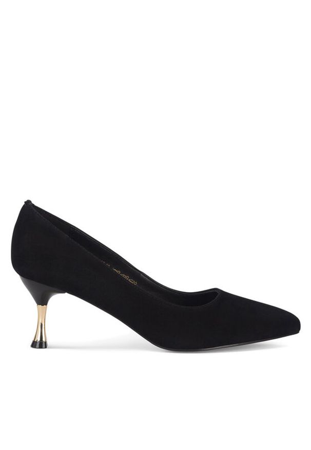 Sergio Bardi Czółenka WFA1935-1Z-SB Czarny. Kolor: czarny. Materiał: zamsz, skóra. Obcas: na szpilce