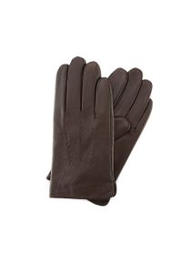 Wittchen - Rękawiczki męskie. Kolor: brązowy. Materiał: skóra. Sezon: zima. Styl: klasyczny #1