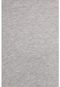 Lee Cooper t-shirt męski kolor szary melanżowy. Kolor: szary. Materiał: dzianina. Wzór: melanż