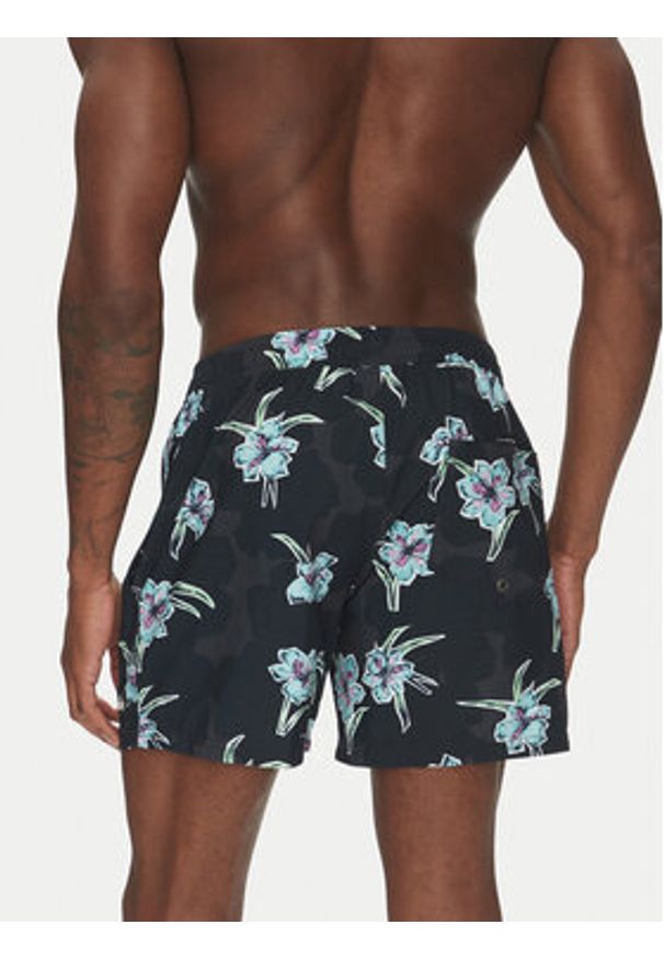 Quiksilver Szorty kąpielowe Everyday Straight Volley 15 EQYJV04121 Czarny Regular Fit. Kolor: czarny. Materiał: syntetyk