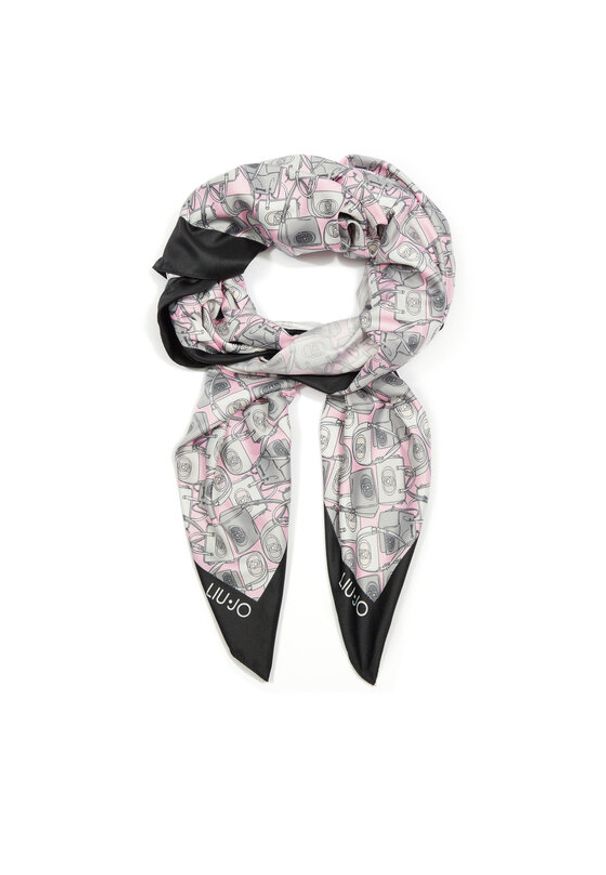 Liu Jo Chusta Ecs Foulard Icon Bag 2A4036 T0300 Szary. Kolor: szary. Materiał: syntetyk