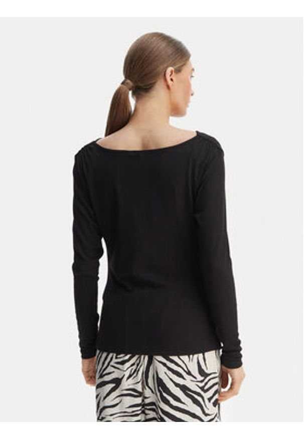Vero Moda Bluzka Ice 10340793 Czarny Regular Fit. Kolor: czarny. Materiał: syntetyk