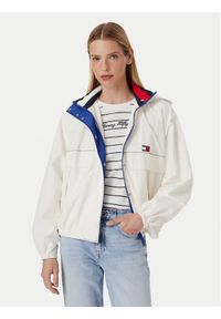Tommy Jeans Wiatrówka Regatta DW0DW22915 Biały Oversize. Kolor: biały. Materiał: syntetyk #1