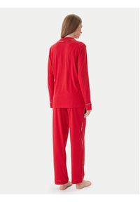 Lauren Ralph Lauren - LAUREN RALPH LAUREN Piżama ILN72467F Czerwony Regular Fit. Kolor: czerwony. Materiał: wiskoza