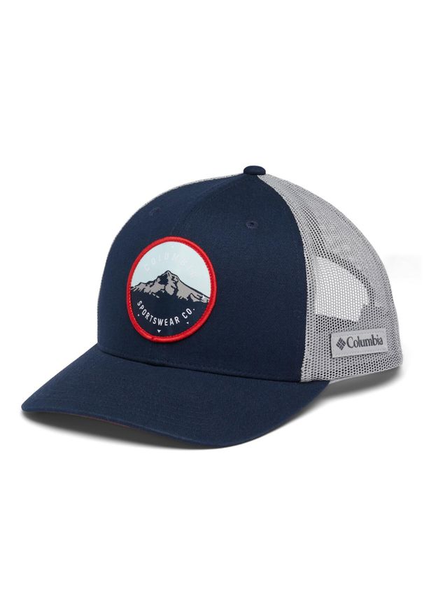 columbia - Czapka z daszkiem Columbia Mesh Snap Back. Kolor: szary, niebieski, wielokolorowy. Materiał: poliester, bawełna