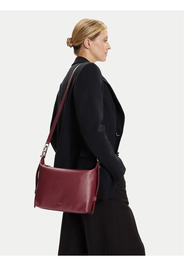 Furla Torebka WB01866-BX2045-0053S-1-007-20-CN Bordowy. Kolor: czerwony. Materiał: skórzane