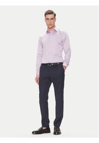 Calvin Klein Koszula LV019EU035 Różowy Slim Fit. Kolor: różowy. Materiał: bawełna #4