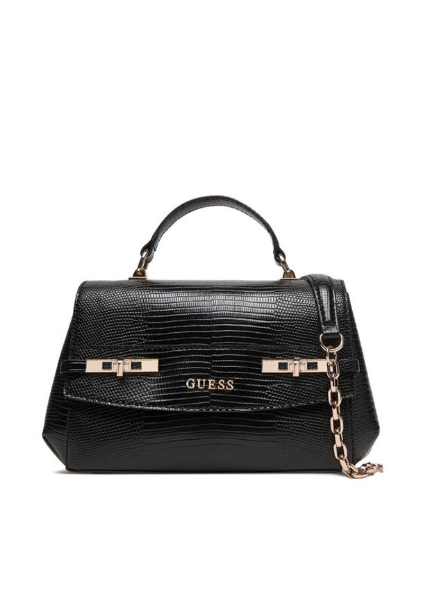 Guess Torebka Melinda HWKL99 33200 Czarny. Kolor: czarny. Materiał: skórzane