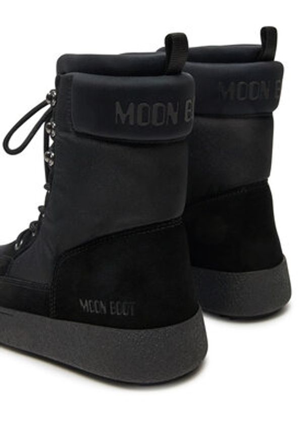 Moon Boot Śniegowce Ltrack Combat 80D2450200 Czarny. Kolor: czarny. Materiał: skóra, zamsz