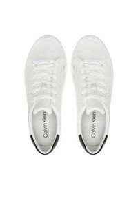 Calvin Klein Sneakersy Vulcanized Lace Up Lth HW0HW02037 Biały. Kolor: biały. Materiał: skóra #6