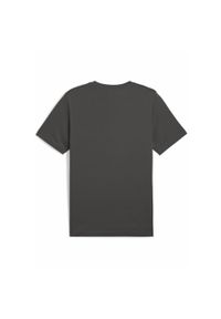 Puma - Męska koszulka Essentials z dwukolorowym logo No. 1 PUMA Dusky Gray. Kolor: szary. Materiał: guma. Wzór: nadruk. Sport: fitness