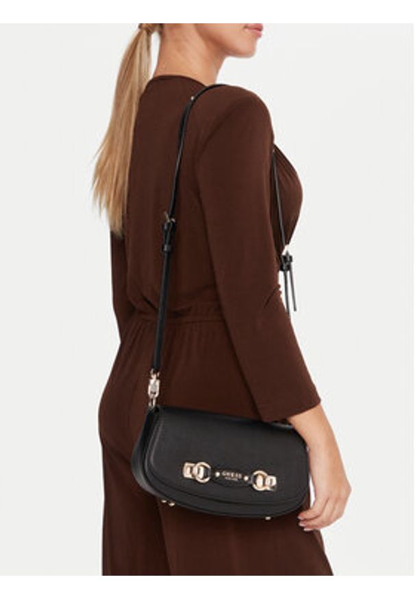 Guess Torebka Mimina HWBG80 15200 Czarny. Kolor: czarny. Materiał: skórzane