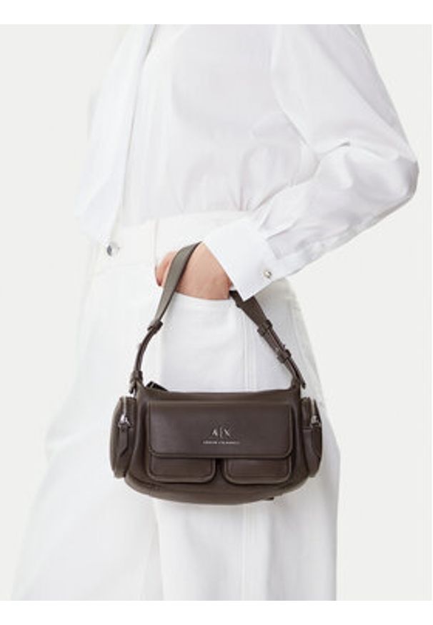 Armani Exchange Torebka XW000405 AF12589 U6304 Brązowy. Kolor: brązowy. Materiał: skórzane