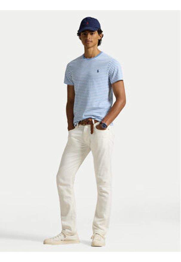 Polo Ralph Lauren T-Shirt 710956828007 Niebieski Regular Fit. Typ kołnierza: polo. Kolor: niebieski. Materiał: bawełna