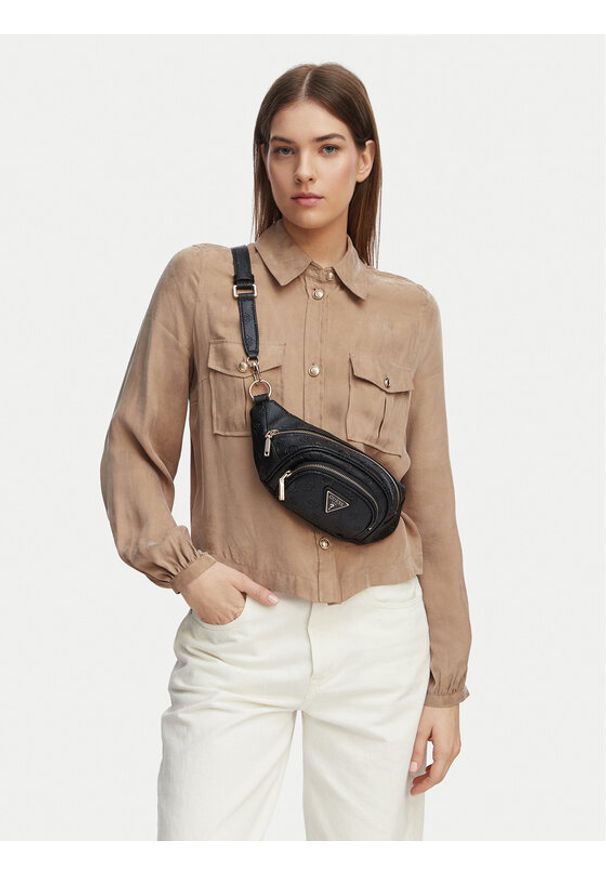 Guess Nerka Wilder Travel TWDP7 452080 Czarny. Kolor: czarny. Materiał: skóra
