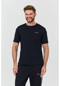 Armani Exchange - ARMANI EXCHANGE Granatowy męski t-shirt, Rozmiar S. Kolor: niebieski #1