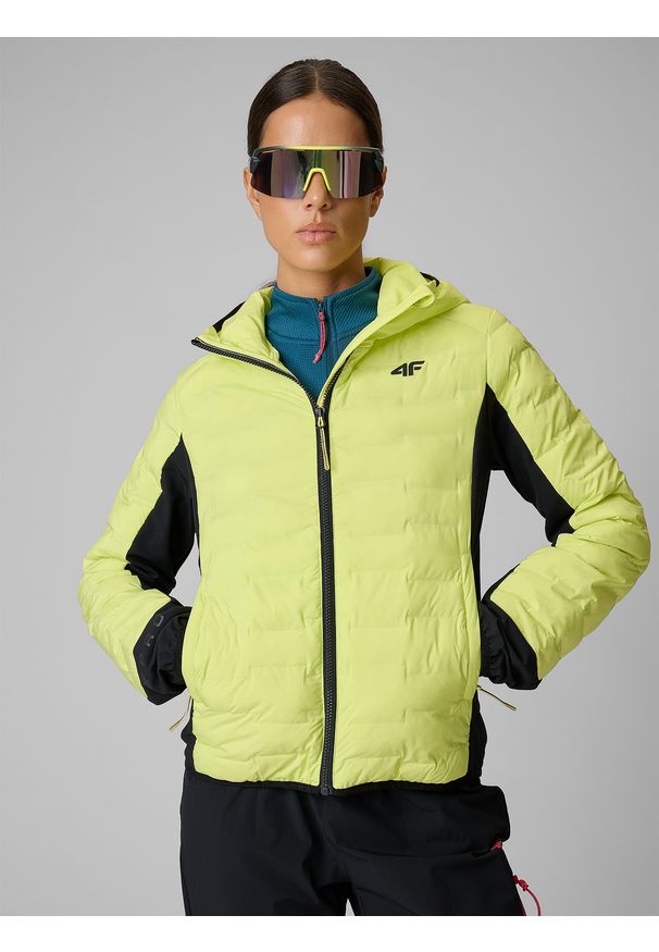 4f - 4F Kurtka trekkingowa z wypełnieniem Primaloft Silver damska - żółta XXL. Kolor: żółty. Materiał: tkanina, materiał. Technologia: Primaloft. Sezon: lato