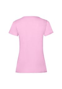 FRUIT OF THE LOOM - Koszulka Damska Valueweight. Kolor: różowy. Sport: turystyka piesza #2