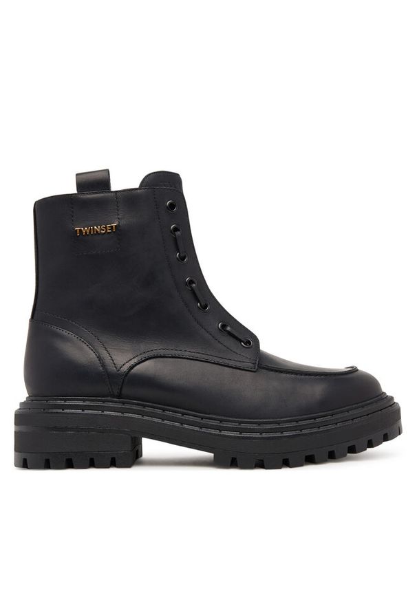 TwinSet - Botki TWINSET. Kolor: czarny