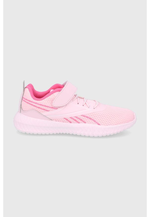 Reebok Buty dziecięce G57464 kolor różowy. Nosek buta: okrągły. Zapięcie: rzepy. Kolor: różowy. Materiał: guma