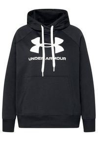 Under Armour Bluza Ua Rival Fleece Logo 1356318 Czarny Loose Fit. Kolor: czarny. Materiał: bawełna