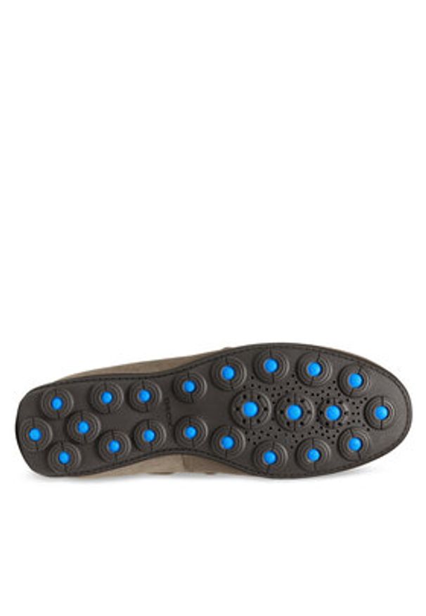 Geox Mokasyny U Spherica Ec16 U55HYB 00022 C1018 Szary. Kolor: szary. Materiał: skóra, zamsz