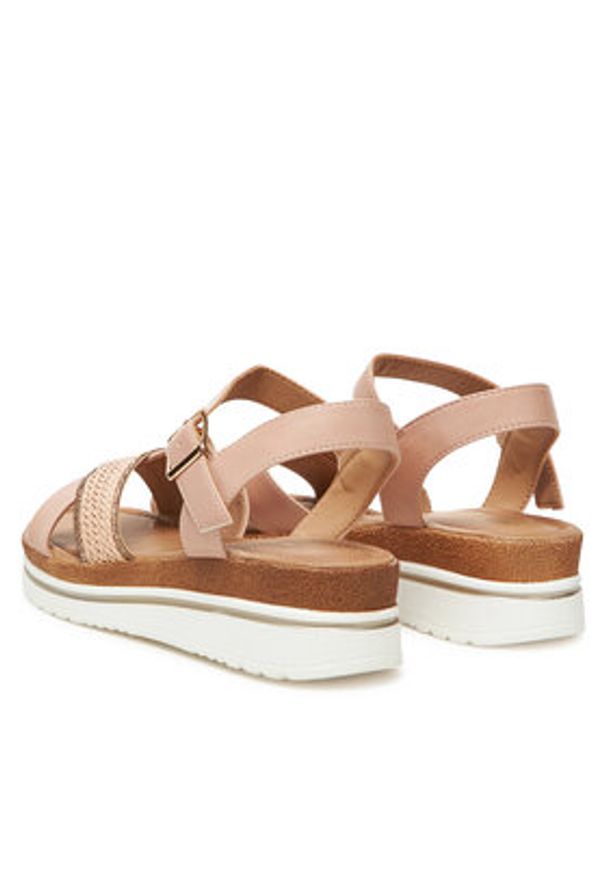 Clara Barson Sandały WS2506-05 Różowy. Kolor: różowy. Materiał: materiał