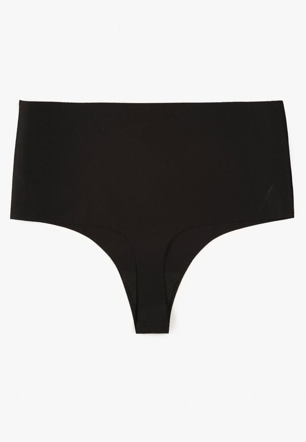 Renee - Czarne Bezszwowe Majtki High Waist Kolunea. Stan: podwyższony. Kolor: czarny