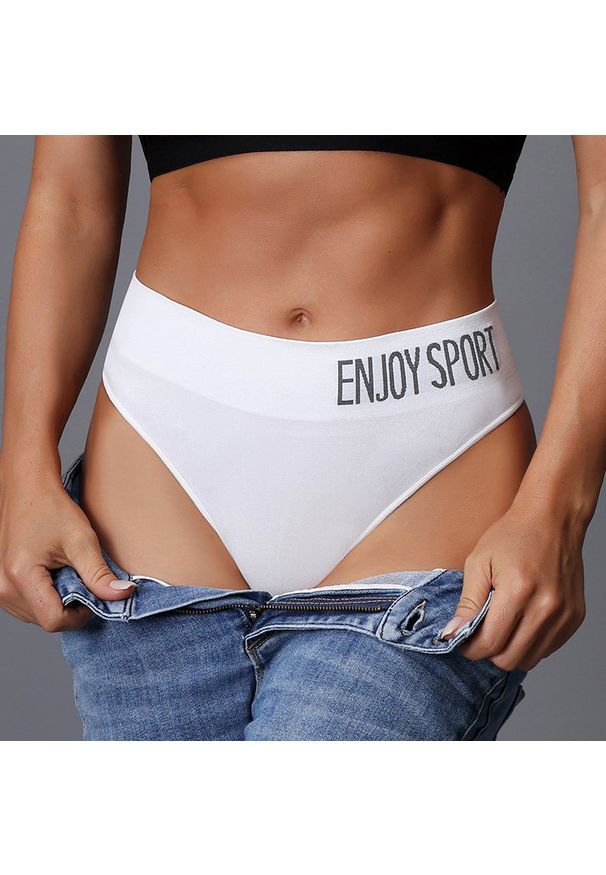 Intica - Figi brazyliany sportowe z elastycznym pasem Neige. Kolor: różowy. Materiał: materiał