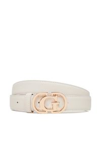Guess Pasek Damski BW9269 P5330 Biały. Kolor: biały. Materiał: skóra