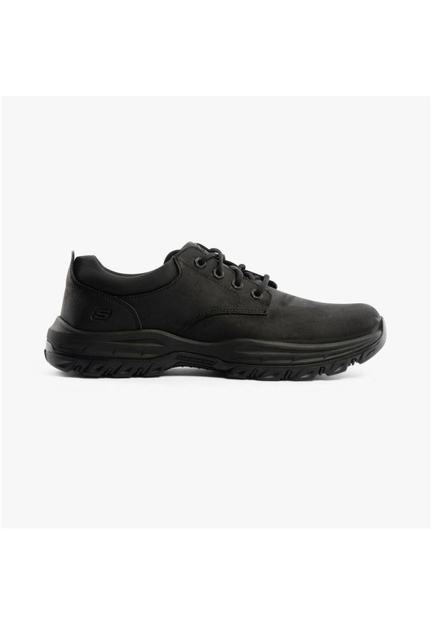 skechers - Buty na co dzień męskie SKECHERS RELAXCED FIT skóra. Okazja: na co dzień. Kolor: czarny. Materiał: skóra. Model: Skechers Sport. Sport: turystyka piesza