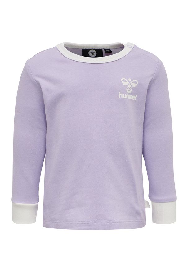 Koszulka dziecięca z długim rękawem Hummel hmlmaui. Kolor: fioletowy. Długość rękawa: długi rękaw. Długość: długie