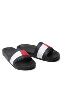 TOMMY HILFIGER - Tommy Hilfiger Klapki Rubber Th Flag Pool Slide FM0FM04263 Czarny. Kolor: czarny #4