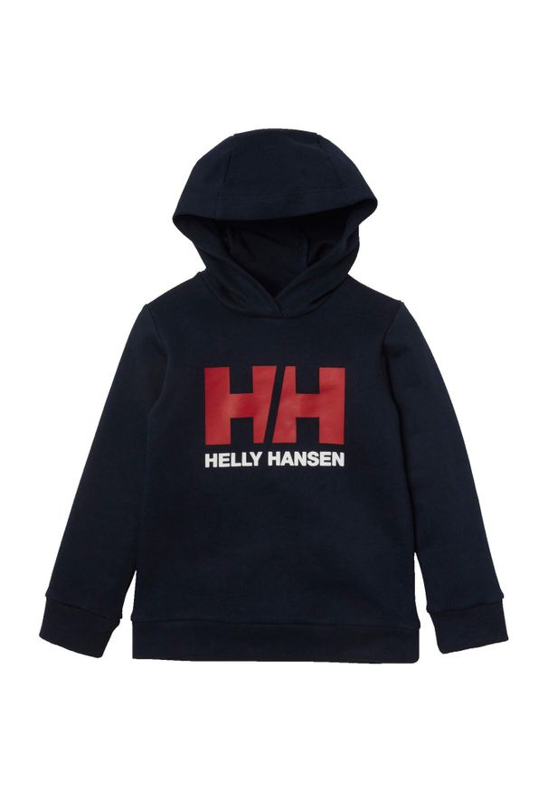 Bluza z kapturem z logo dziecka Helly Hansen. Typ kołnierza: kaptur. Kolor: niebieski
