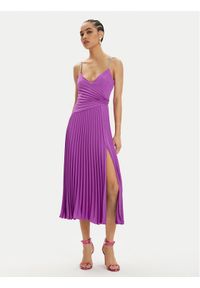 Nissa Sukienka koktajlowa RS14816 Fioletowy Regular Fit. Kolor: fioletowy. Materiał: syntetyk. Styl: wizytowy #1