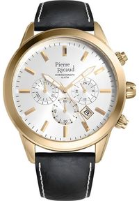 Zegarek Pierre Ricaud Zegarek męski Pierre Ricaud P97010.1213CH czarny. Kolor: czarny #1