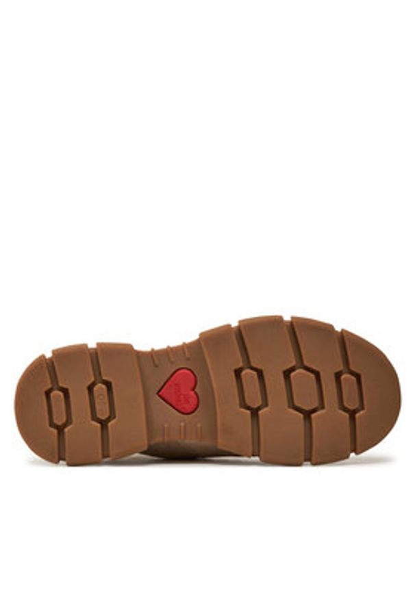 Love Moschino - LOVE MOSCHINO Trapery JA15494G0LIP0120 Écru. Kolor: kremowy. Materiał: skóra