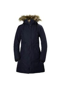 Kurtka uniwersalna damska Helly Hansen Mayen Parka. Typ kołnierza: kaptur. Kolor: niebieski, wielokolorowy. Długość: długie. Sport: turystyka piesza